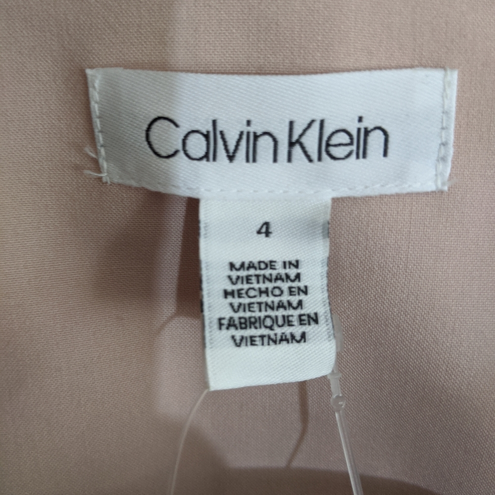 Calvin Klein Faux Suede Pale Pink Jacket Blazer New 4 - Picture 2 of 3